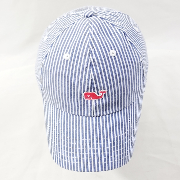 Woman's Vineyard Vines Logo Stripe Basketball Cap - Picture 4 of 8